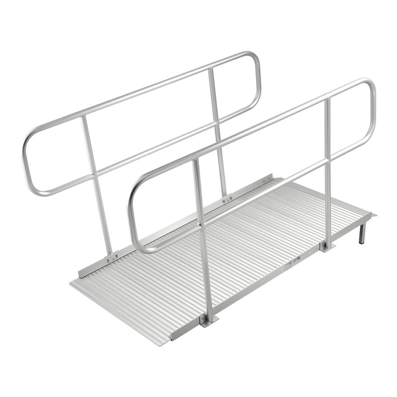 Rampe en aluminium pour fauteuil roulant 1 pièce 74,02 po x 37,4 po x 37,01 po en aluminium 1 pièce
