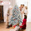 L'arbre de Noël en flocons de Noël Holiday