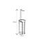 Dante Chrome Floor Caddy And Toilet Roll Holder-114225158
