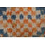 Tapis bleu noué à la main de conception unique 5 pi 11 po x 9 pi 11 po