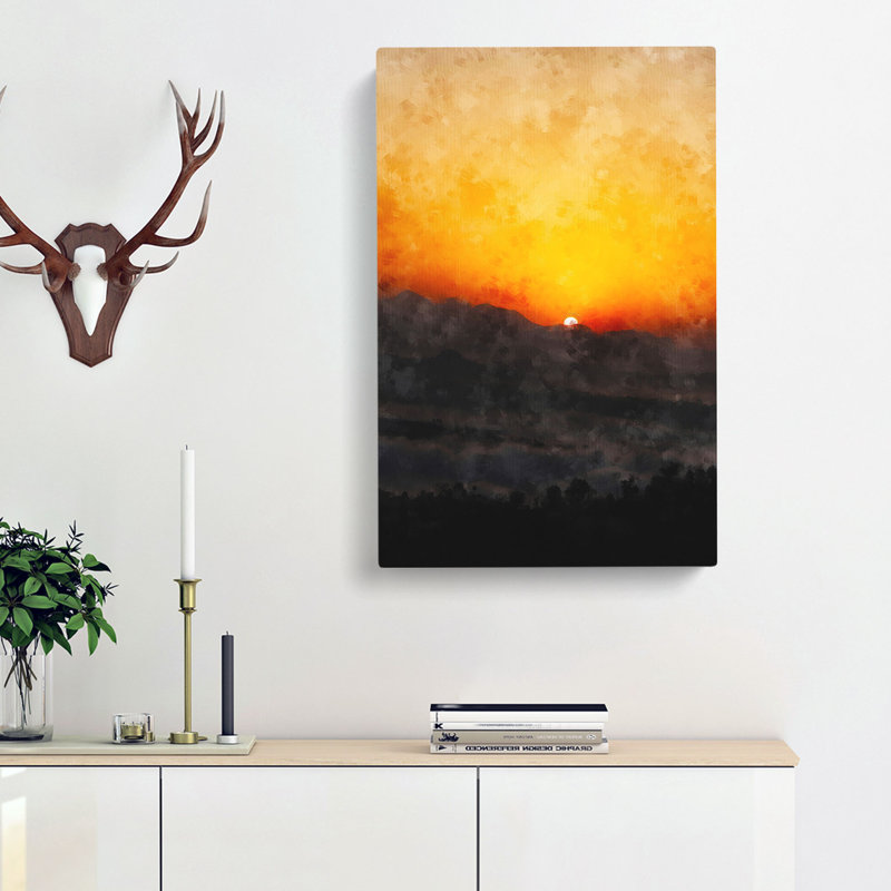 Indian Sunrise - Wrapped Canvas, 60cm H x 40cm W x 3cm D