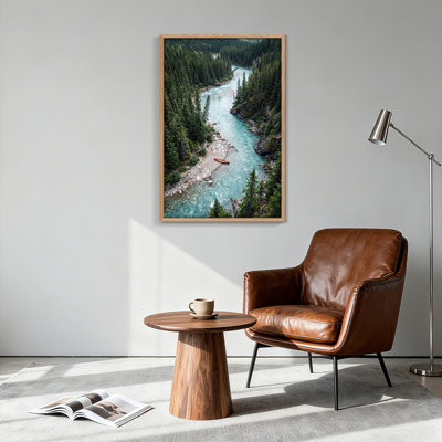 Ensemble de 1 tableau sur toile « Forêt fluviale »
