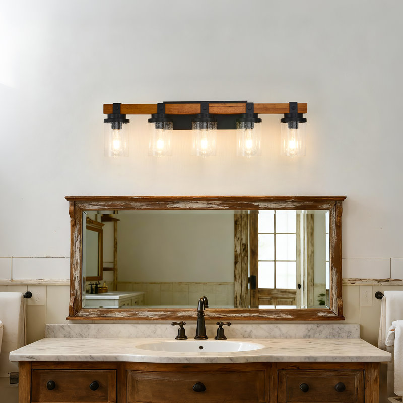 Éclairage de salle de bain à 5 lumières à intensité variable , 5