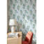 Citrus Wallpaper Bluebirds Vertical Stripes Wall Mural-1442385026