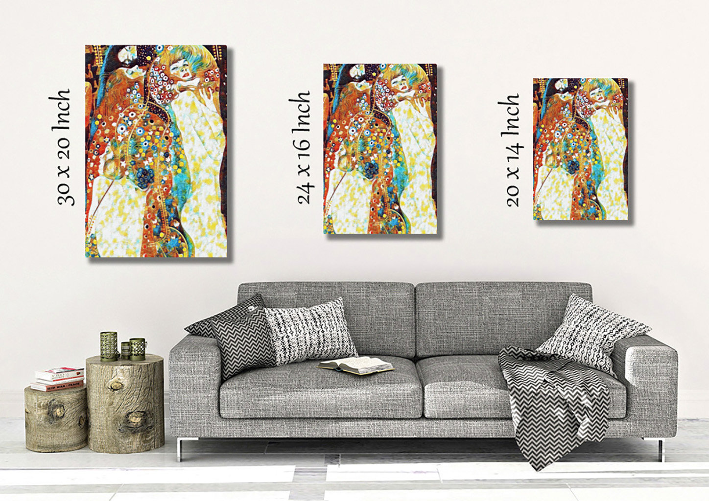 East Urban Home 'Water' by Gustav Klimt Art Print on Canvas | Wayfair.co.uk