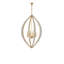 4 - Light Glass LED Chandelier