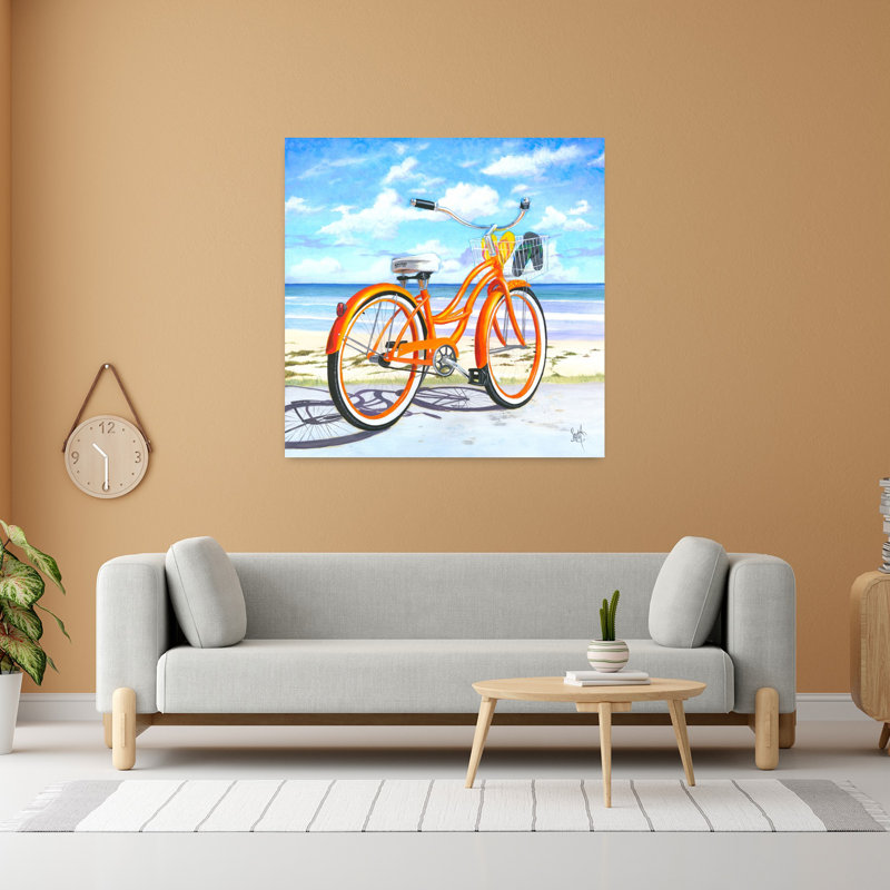 My Orange Pride, art de l'océan côtier, H 48 po x l 48 po