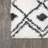 Caimari Moroccan Diamond Shag White/Gray Rug-751010458