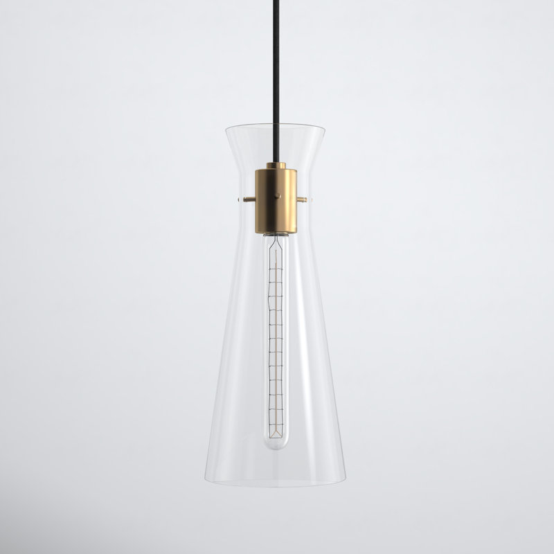 Gena 1 - Light Single Pendant, Aged Brass