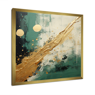" Gold And Green Paint Fusion III "