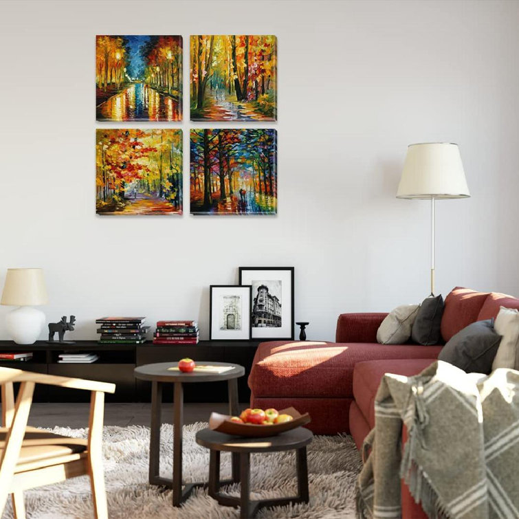 Red Barrel Studio® On Canvas 4 Pieces Painting