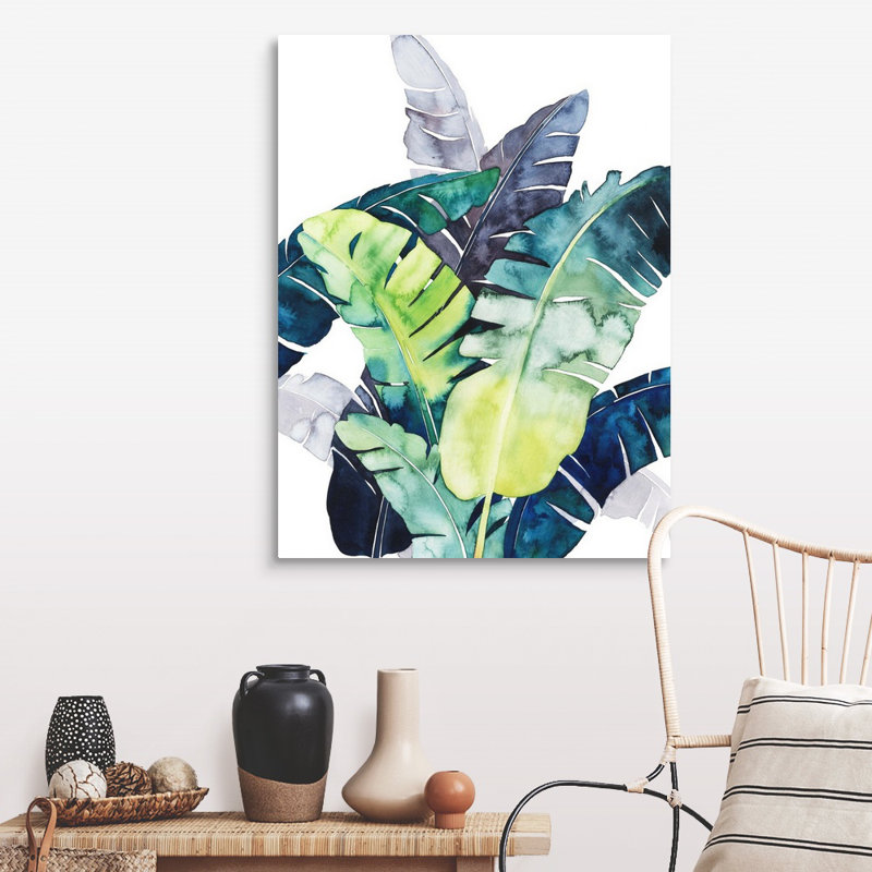 Art mural sur toile Twilight Palms II, Toile tendue, H 40 po x l 30 po