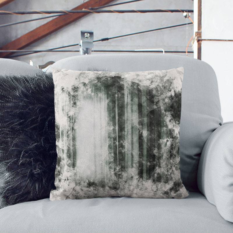 Square Throw Cushion, 55cm H x 55cm W x 20cm D, Stone