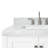 Cambridge Single Bathroom Vanity with Carrara Marble Top-88398657