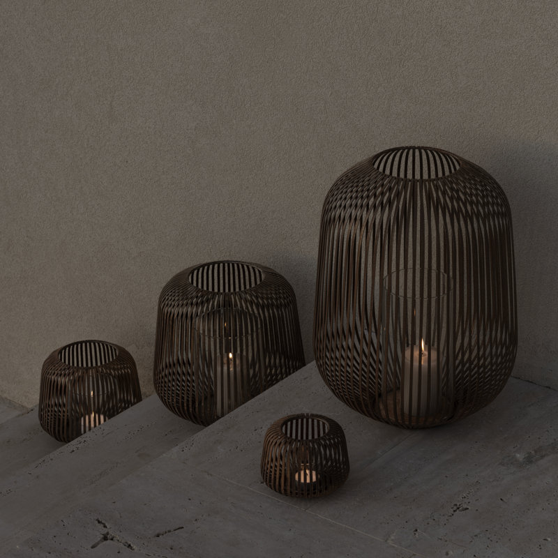 Metal Tabletop Lantern, Medium