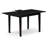 5 Piece Dinette Set for 4 Includes a Rectangle Dining Room Table with Butterfly Leaf and 4 Kitchen Dining Chairs, 32x54 Inch, Black-1596002665-1521121822