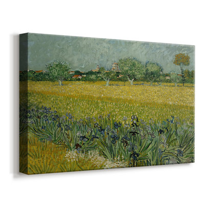 Vue d'Arles avec des iris au premier plan-Vincent van Gogh-Toile tendue avec châssis-1888