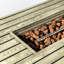 Table de feu de 54 pouces avec corps en acier et sortie de chaleur extérieure à grain de bois à allumage par impulsion électronique 50000BTU