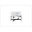 Table de chevet 2 tiroirs - Blanc