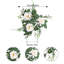 4 pièces d'anneaux de bougie réutilisables, décoration de bureau, dahlias artificiels, chandeliers, guirlandes, guirlandes artificielles pour décorations de table, accessoires de photographie de mariage-34483341