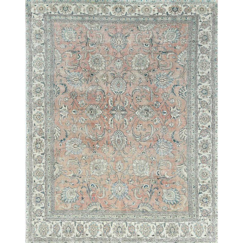 ZIVNVIZIGRE00 Wool Oriental Area Rug in Red, Rectangle 9' x 12'