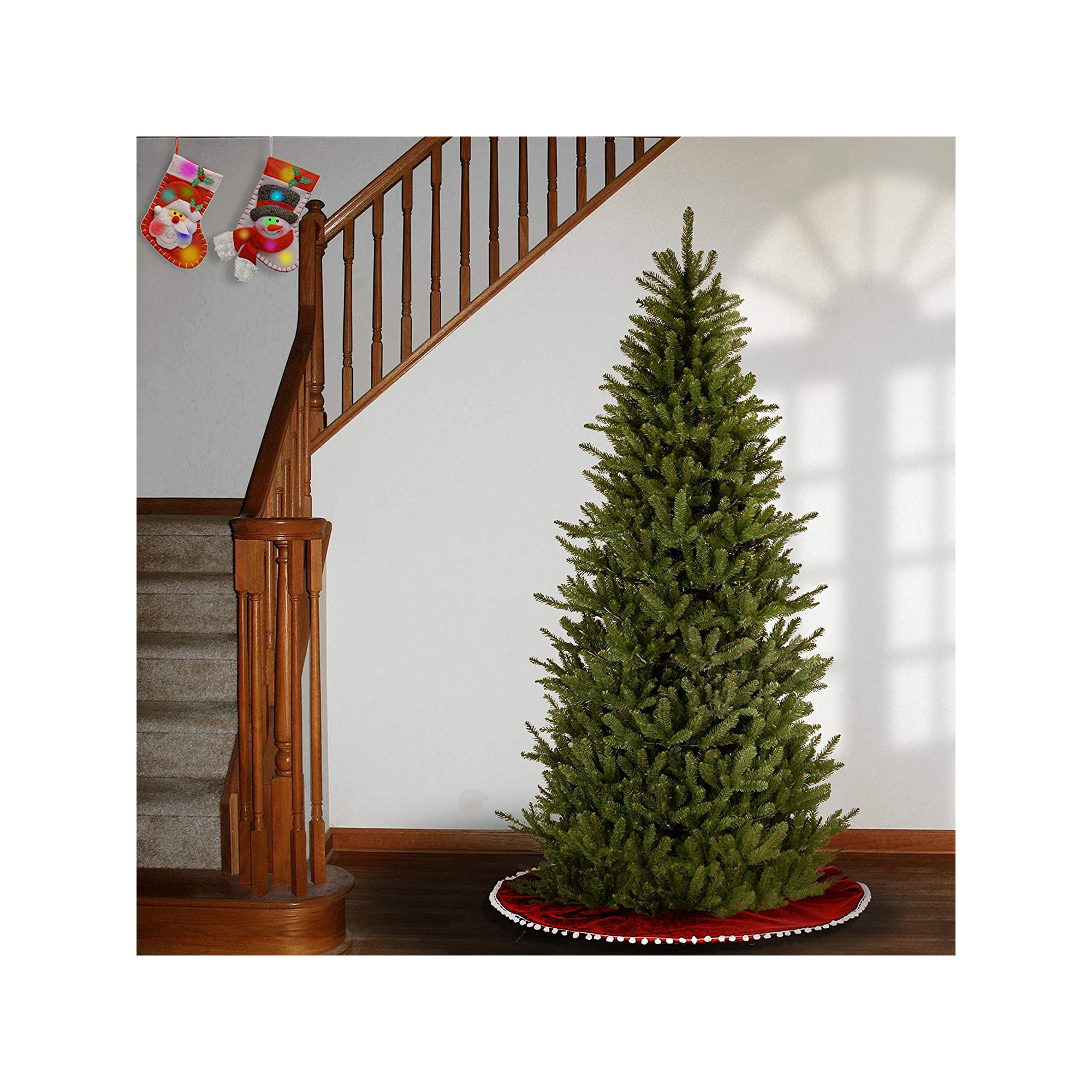 The Holiday Aisle® Natural Fraser Slim Fir Tree, 7.5'