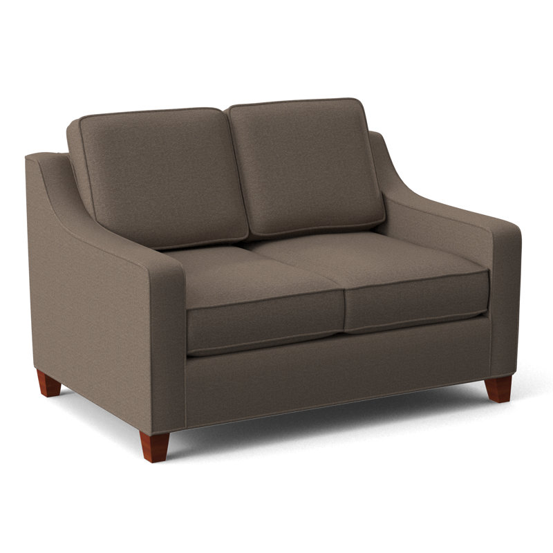 Clark 54" Square Arm Sofa Bed, BM Cherry, Herring Cove Aquamarine