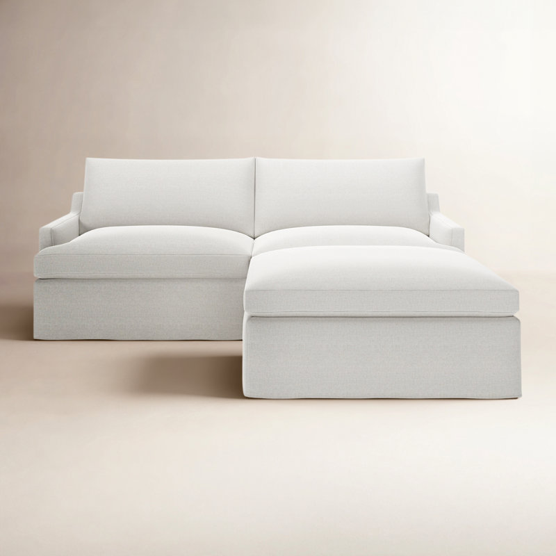 Wrenley 3-Piece Sectional, Drusky Ivory Sustain® Basketweave