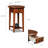 Oval Solid Wood Side Table-14827747