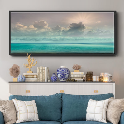 Caribbean Water- Framed Canvas
