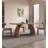 Light luxury rectangular dining table with a sintered stone tabletop and a solid wood frame-1610845848