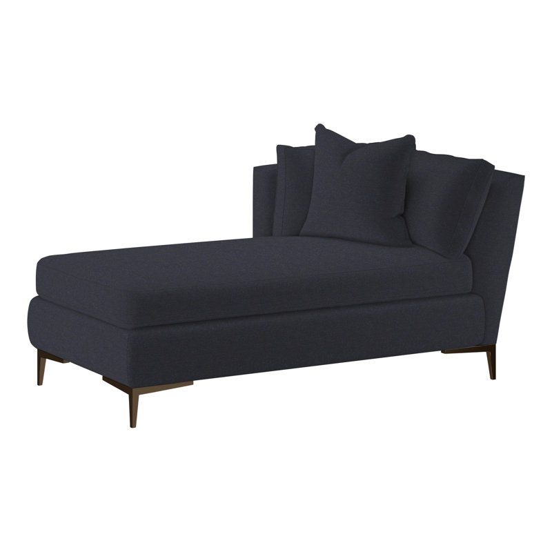 Aiden Chaise Lounge, Antique Bronze, Left Hand Facing, Rise Fern (Performance fabric) 1357-34