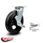 Caoutchouc sur roulettes en acier