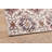 Machine Washable Boho Floral Tile Powerloomed Rug in Blush/Rust/Gray-2098337755