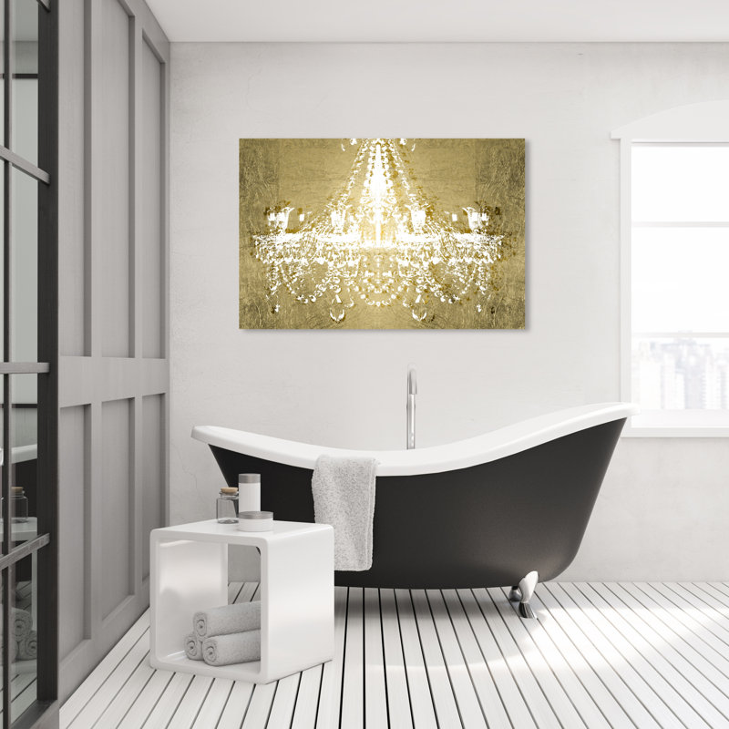 Dramatic Entrance Gold - peinture sur toile, Toile tendue, H 24 po x l 36 po