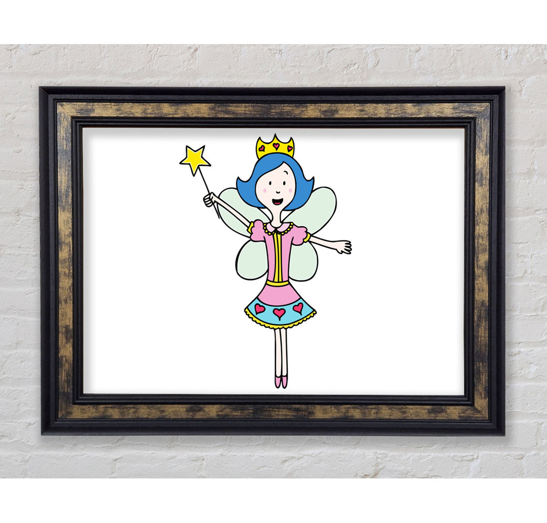 Fairy Princess Baby Blue - Einzelner Bilderrahmen Kunstdrucke