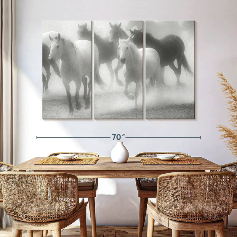 Équipe de chevaux Brampt BW, H 42 po x l 65 po