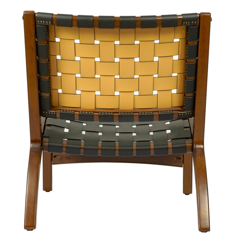 Corrigan Studio® Mansimrat 20” Wide Lounge Chair Modern Woven Faux