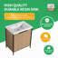 Ensemble de meuble-lavabo simple 30 po avec plateau en résine