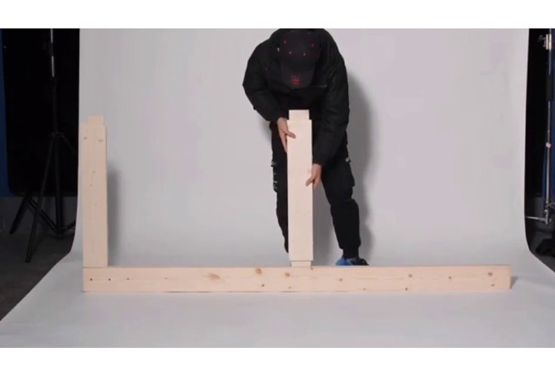 54'' x 80'' Unfinished Spruce Barn Door with Matte Black Hardware Kit