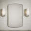 Bancroft 20" W x 31" H Aluminum Single-Door Medicine Cabinet with Mirrored Door