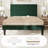 Modern Corduroy Platform Bed With Adjustable Headboard,Maximize Space With Under-Bed Storage,No Box Spring Required-487709960-487709959