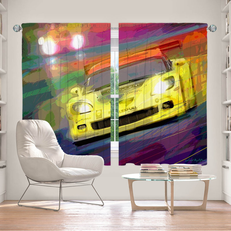 Delaughter Room Darkening Curtain Pair, 40" W x 61" L