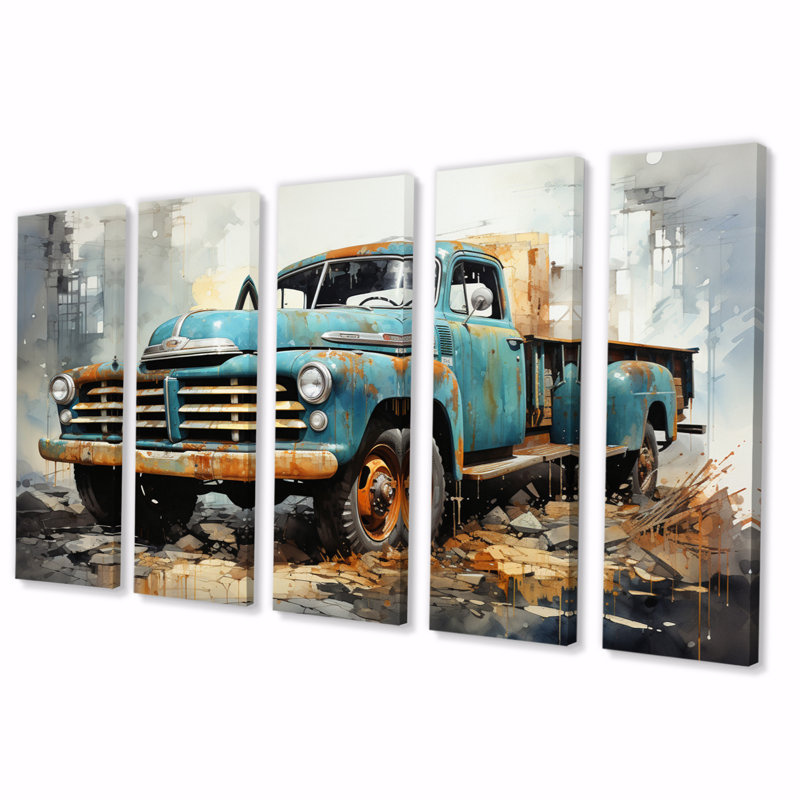 Camionnette rétro 5 pièces