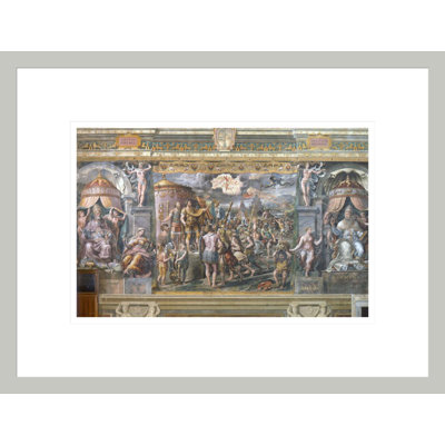 «Constantin's Vision of the Cross» par Raphael, impression giclée encadrée