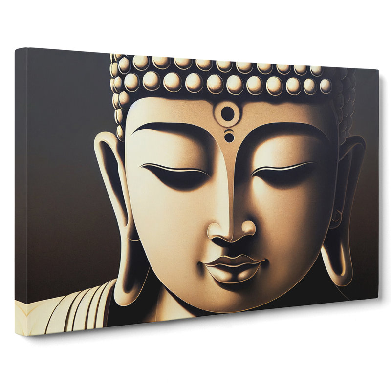 Peaceful Buddha - Wrapped Canvas, 40cm H x 60cm W x 3cm D