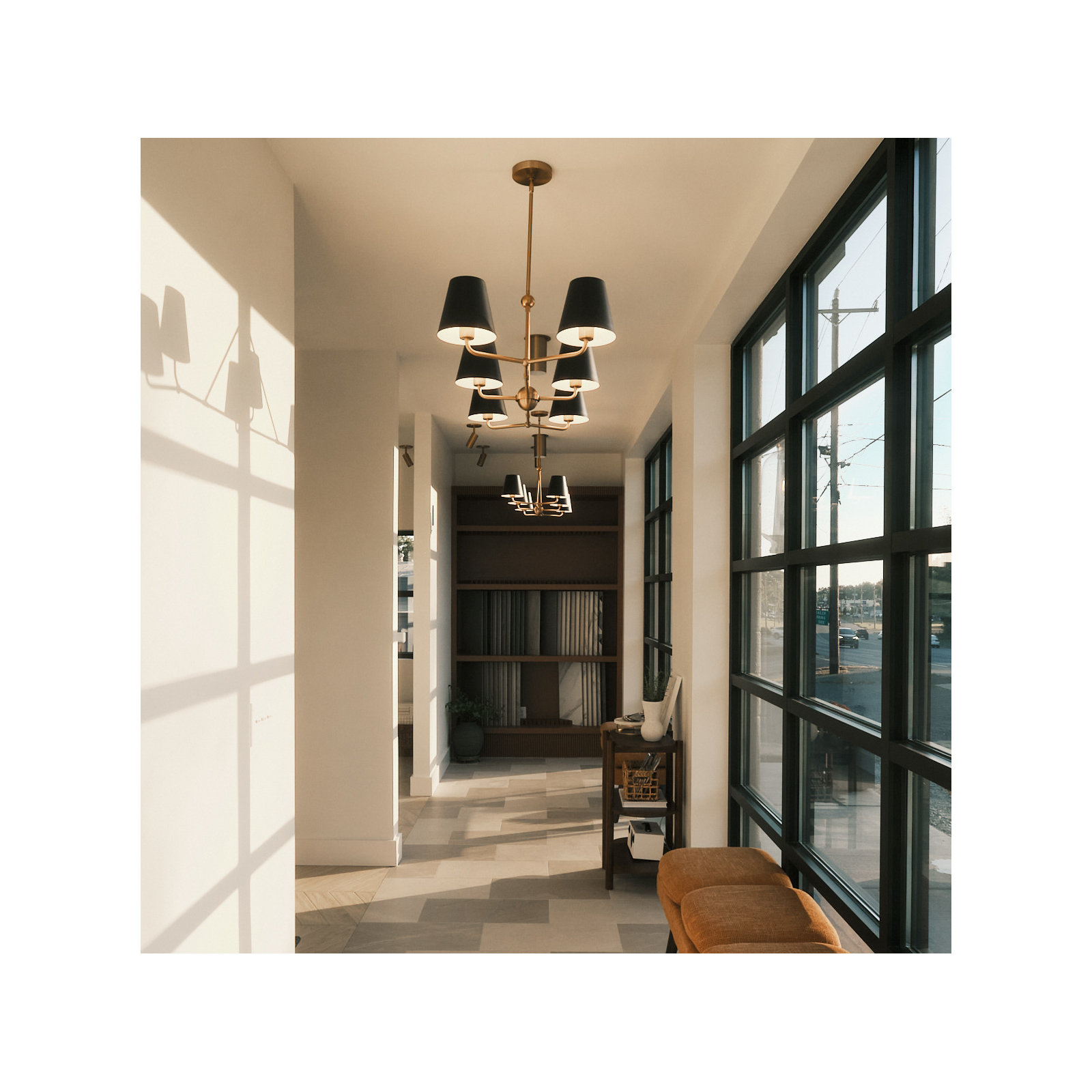 Kinston 6 - Light Metal Dimmable Chandelier, Gold