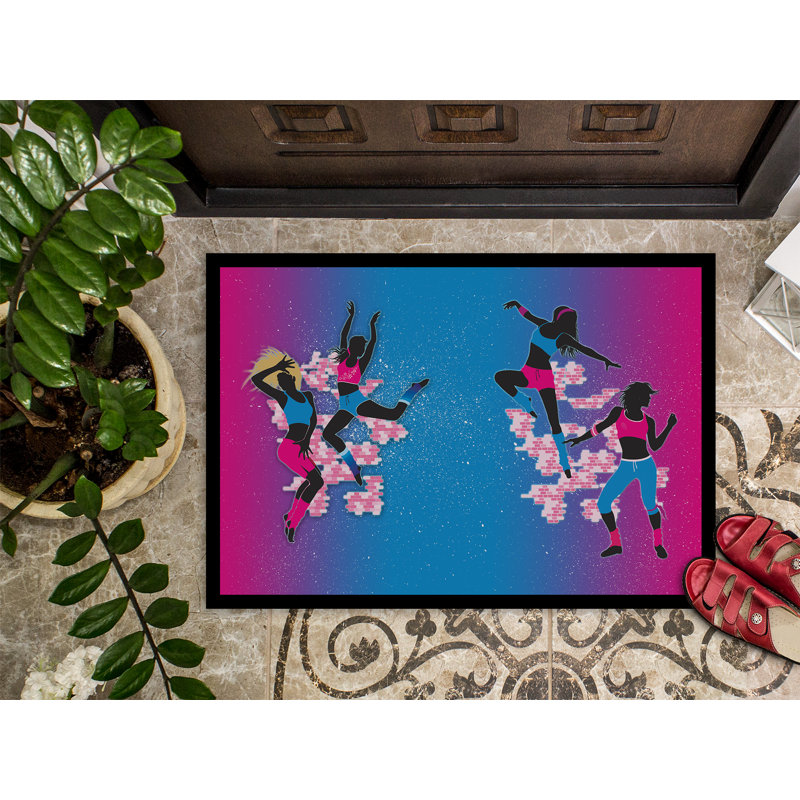 Tapis d’extérieur anti-dérapant hip hop, Rectangle 2 pi x 3 pi