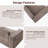 Makassar 78" Modular Loveseat, Modern Upholstery Sofa With Ottoman-956448575
