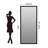 Full Length Mirror Black Frame Wall Mounted or Leaning HD Shatter Resistant Glass-1348695085